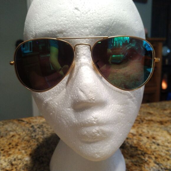 Ray Ban Aviator Metal 112-19 55014-135 Women's Rose Gold Frames only Italy - Picture 1 of 10